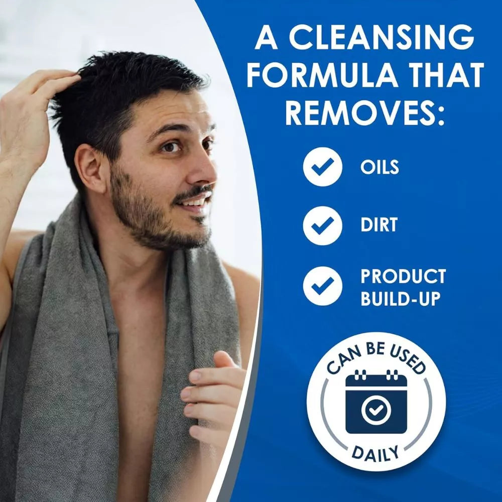 Vanicream Shampoo formula for removing oils dirt and product buildup from hair and scalp