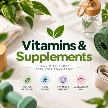 Vitamins & Supplements category featuring wellness and nutrition essentials