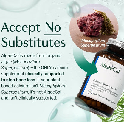 AlgaeCal plant-based calcium made from Mesophyllum superpositum red algae