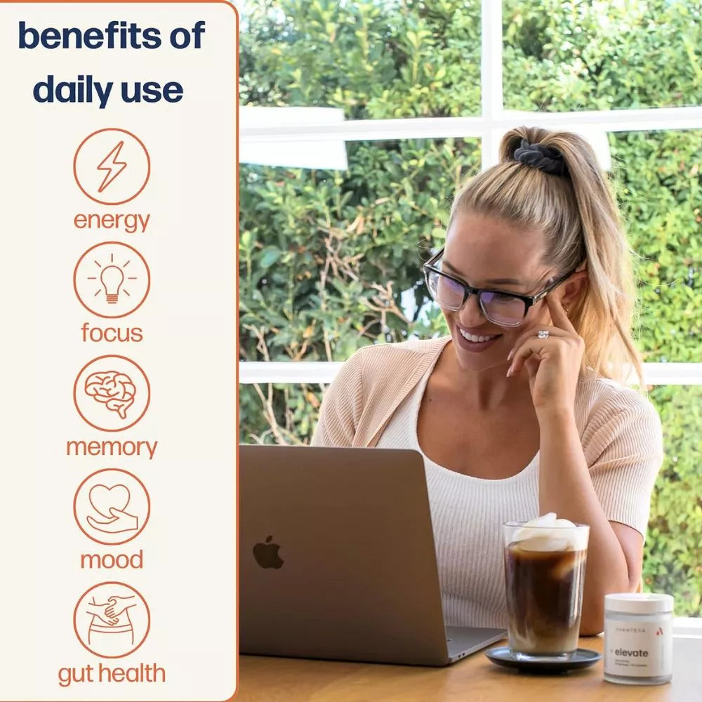 Avantera Elevate daily use for energy focus mood and gut health