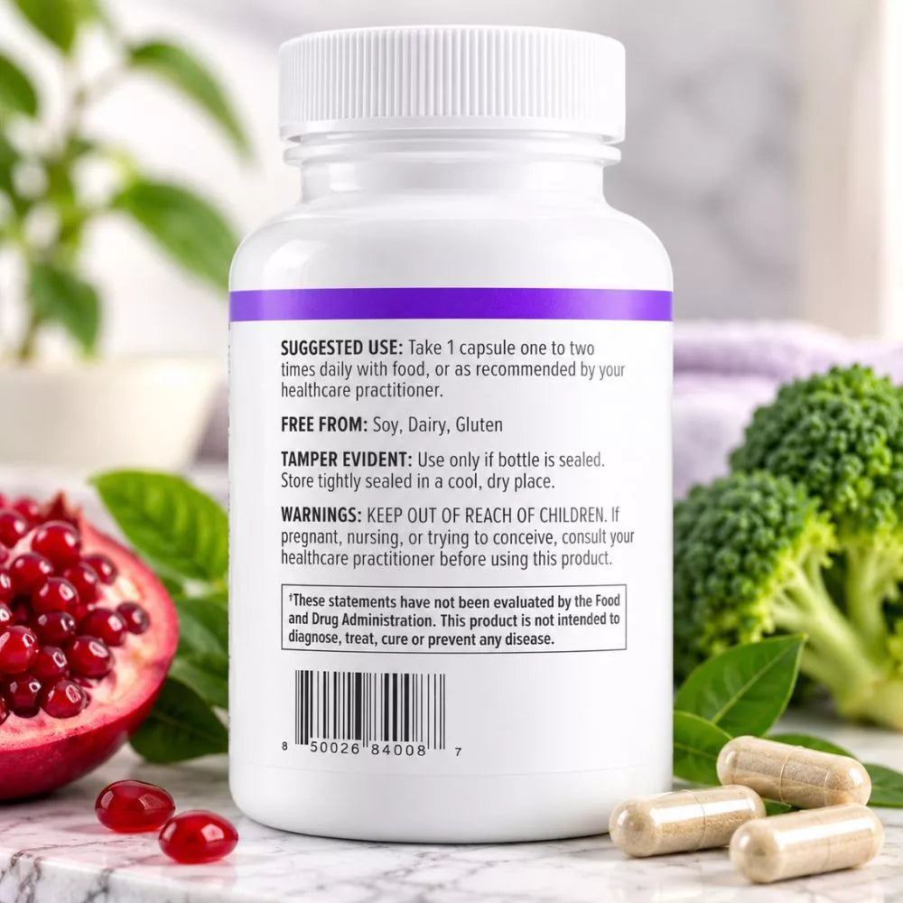 Biote DIM SGS+ 60 Capsules bottle with supplement ingredients and label