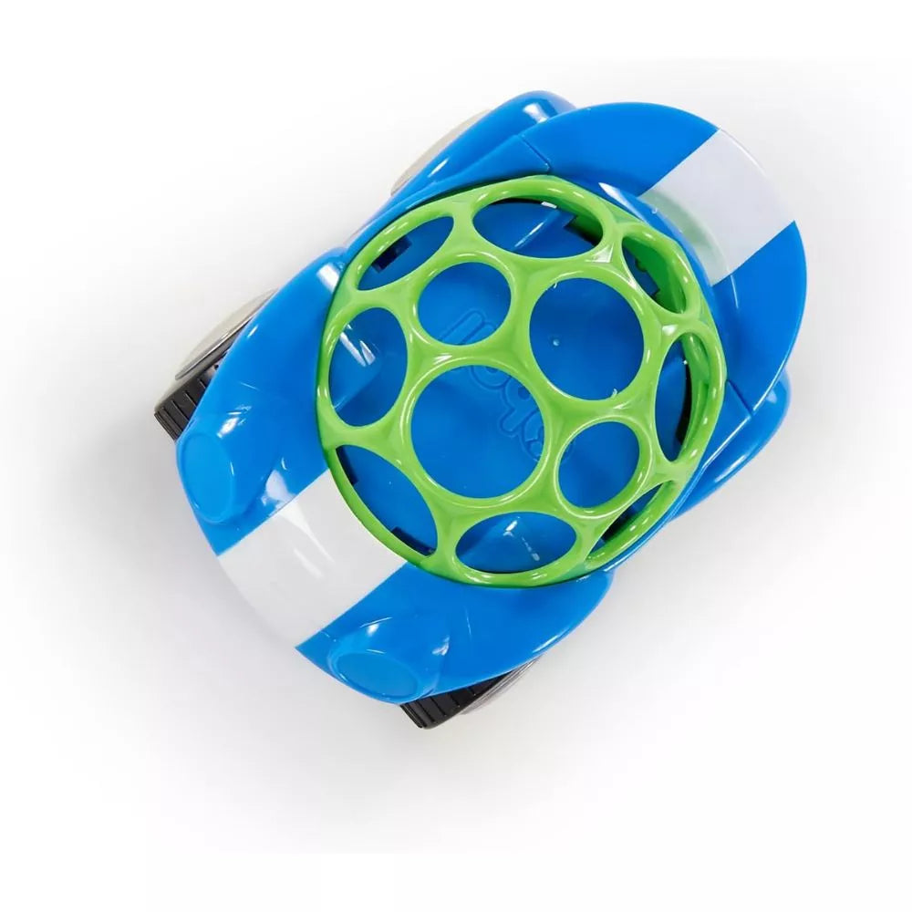 Bright Starts Oball Rattle and Roll Push Car Toy top view showing easy-grasp design