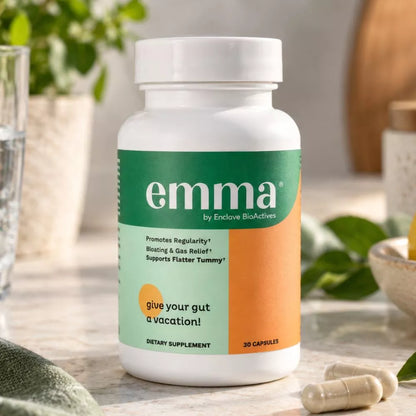 Emma Gut Health digestive supplement 30 capsules bottle