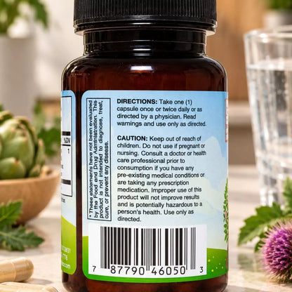 Hepagard liver support Supplement Facts and ingredient information