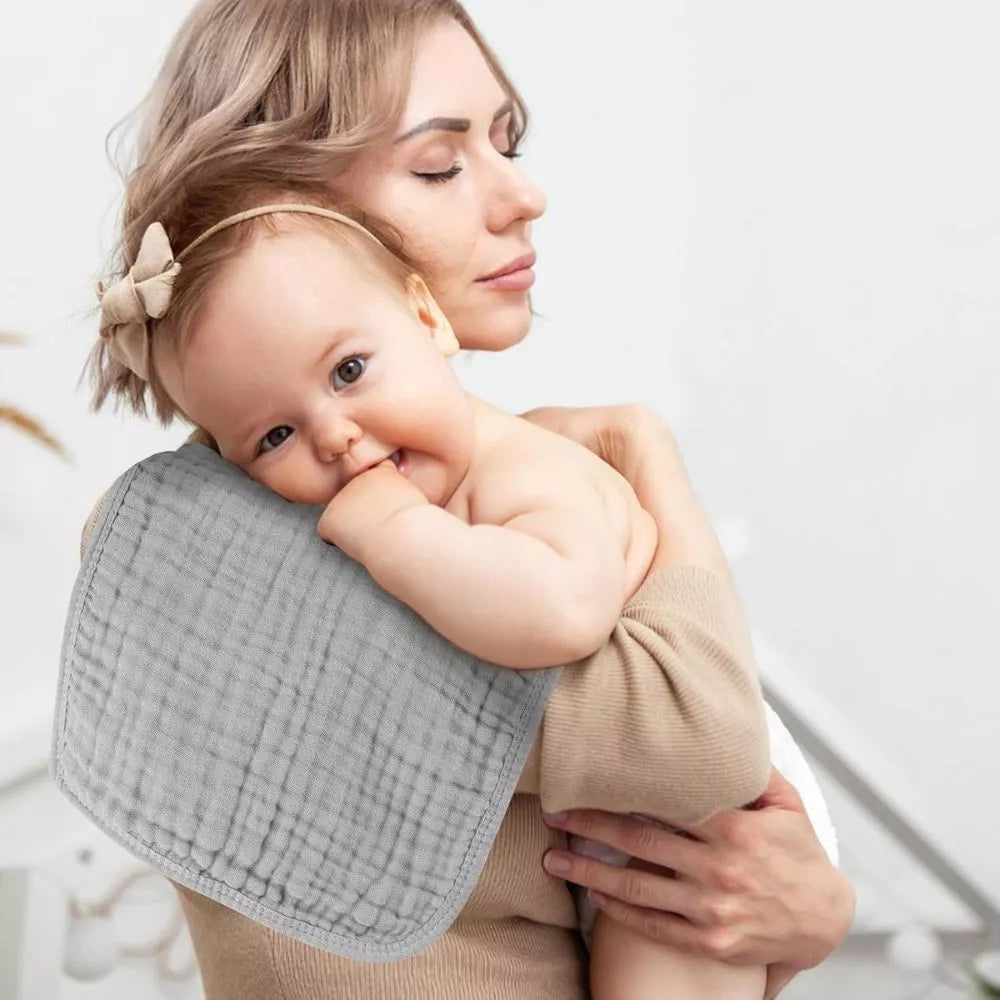MIGIOL cotton muslin baby burp cloth used with baby for soft everyday care