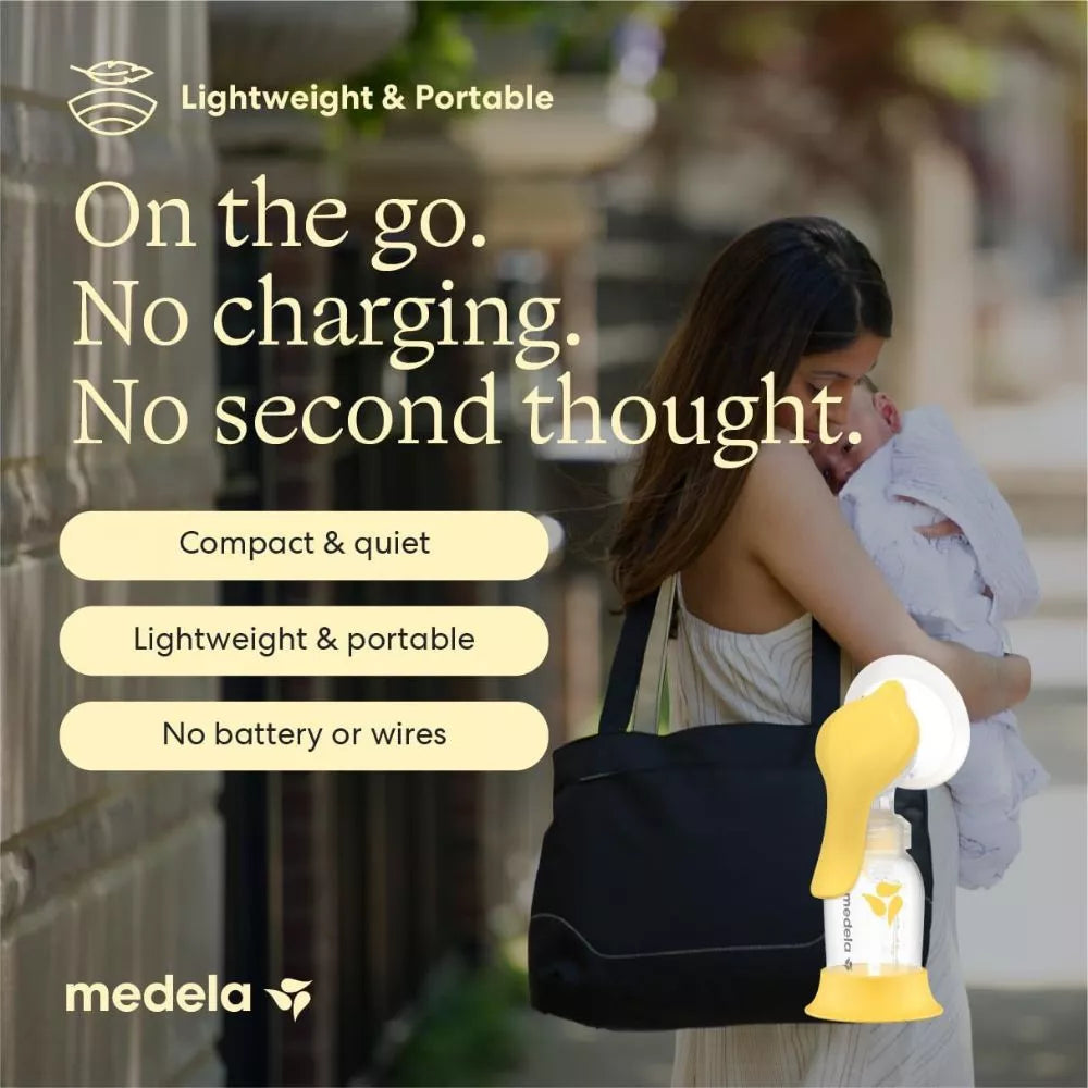 Medela Harmony lightweight portable manual breast pump for on-the-go pumping
