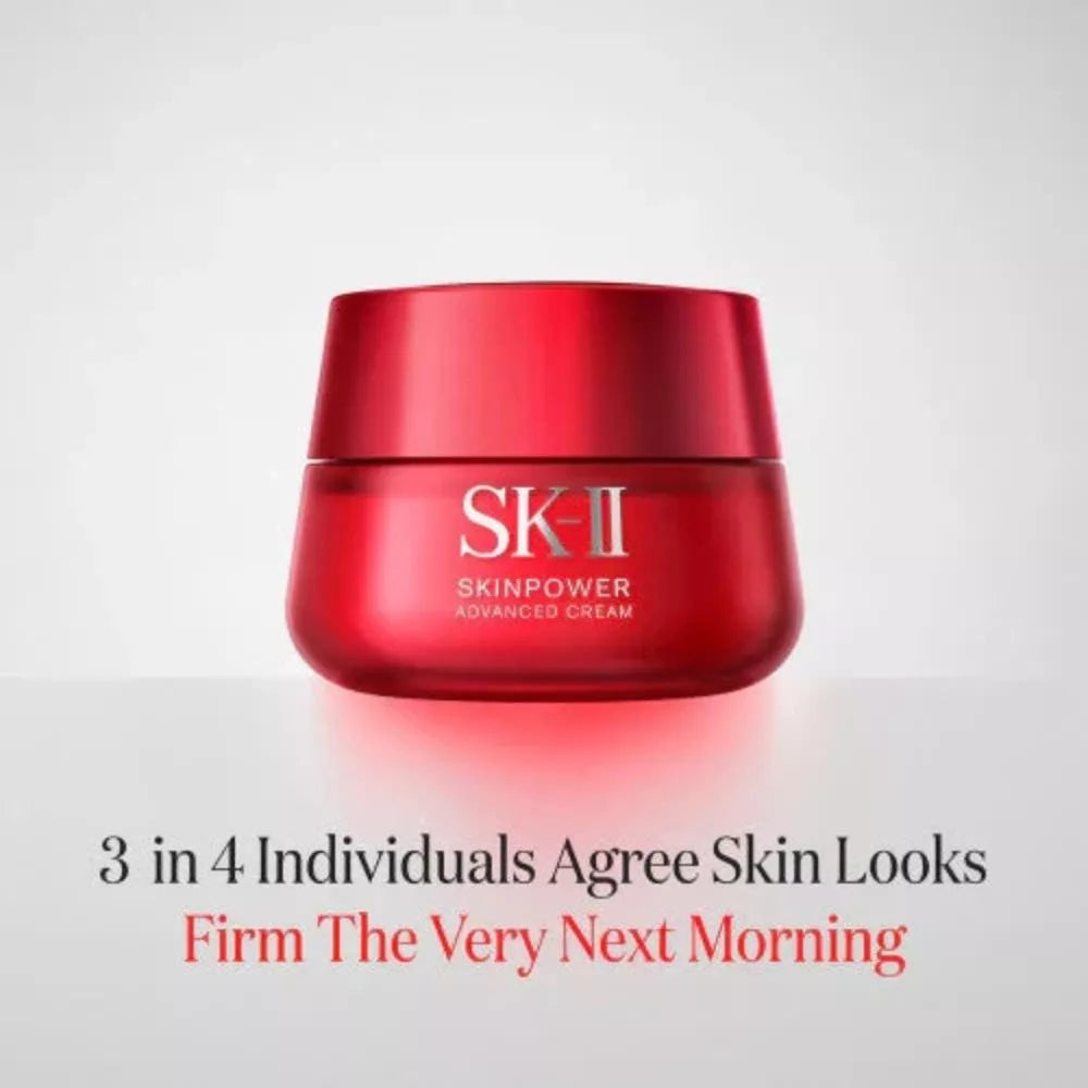 SK-II Skinpower Advanced Cream showing firm and radiant-looking skin
