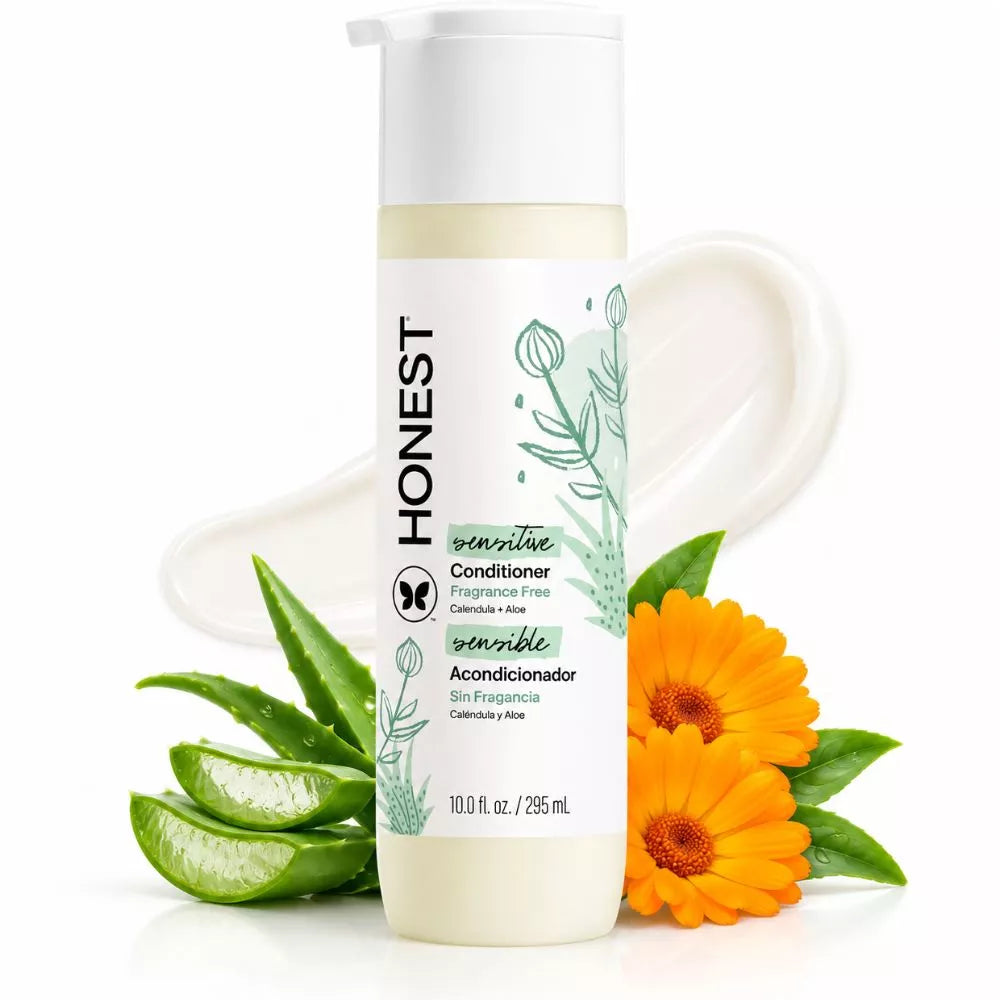 The Honest Company Sensitive Conditioner fragrance free 10 fl oz with aloe and calendula