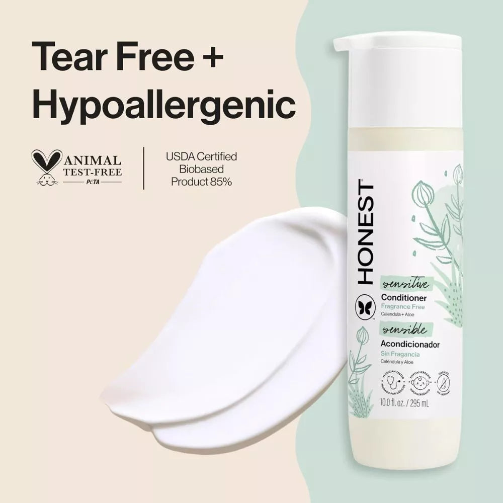 The Honest Company Sensitive Conditioner tear free hypoallergenic fragrance free hair care
